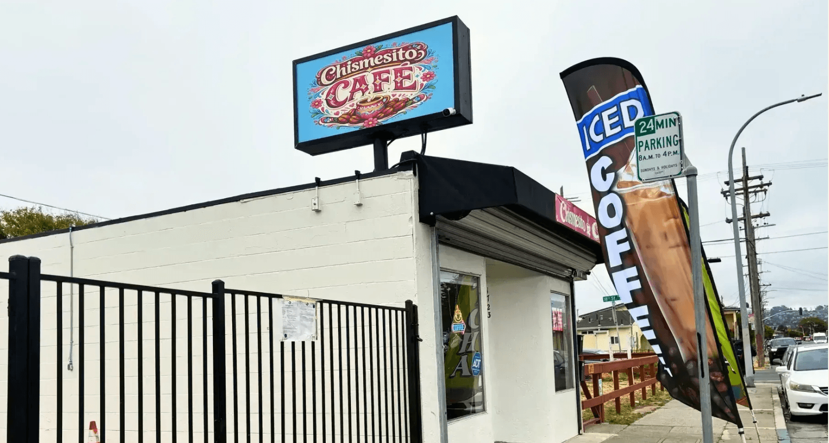 Chismesito Cafe storefront in Richmond, CA